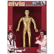 Elvis Presley Gold Bendable Figure